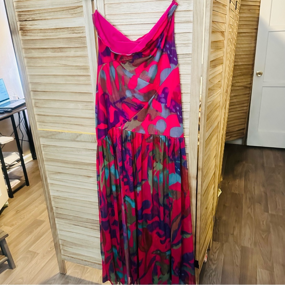 Vibrant Multicolor Maxi Dress